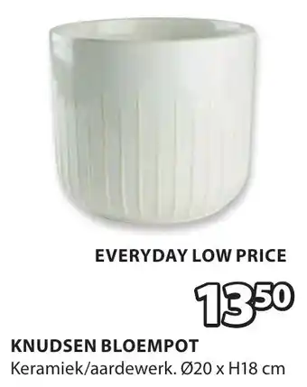 Jysk Knudsen Bloempot aanbieding