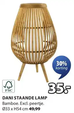 Jysk Dani Staande Lamp aanbieding