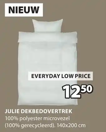 Jysk Julie dekbedovertrek aanbieding