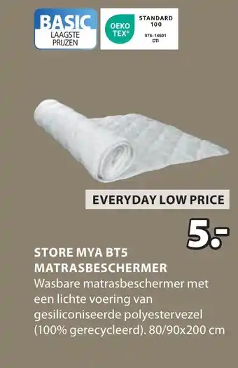 Jysk Store mya bt5 matrasbeschermer aanbieding