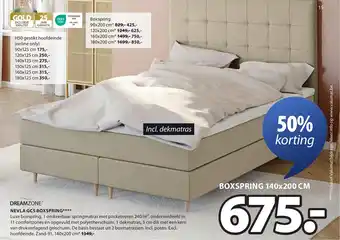 Jysk Dreamzone nevla gc5 boxspring aanbieding