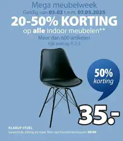 Jysk Klarup stoel aanbieding