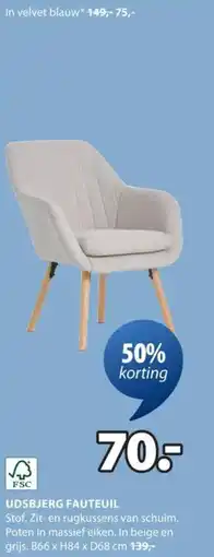 Jysk Udsbjerg fauteuil aanbieding