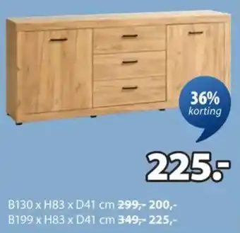 Jysk Lintrup dressoir aanbieding