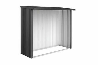 Brico Biohort achterwand Woodstock 230 donkergrijs metallic aanbieding