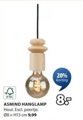 Jysk Asmind hanglamp aanbieding