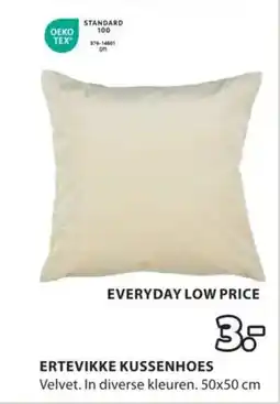 Jysk Ertevikke kussenhoes aanbieding