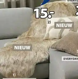 Jysk Taks imitatie lamsvacht aanbieding