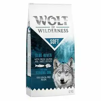 12kg ’Soft Blue River’ Zalm Wolf of Wilderness Hondenvoer