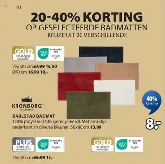 Jysk Karlstad badmat aanbieding