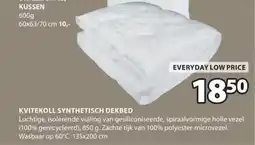 Jysk Kvitekoll synthetisch dekbed aanbieding