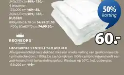 Jysk Okshornet synthetisch dekbed aanbieding