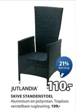 Jysk Jutlandia skive standenstoel aanbieding