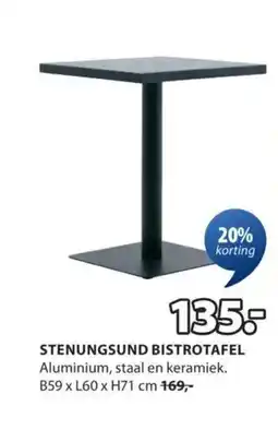 Jysk Stenungsund bistrotafel aanbieding