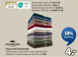 Jysk Karlstad handdoek aanbieding