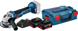 Coolblue Bosch Professional GWS 18 V-10 Batterie 5,0 Ah GBA (x2) Kit de Démarrage aanbieding