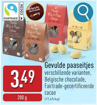 ALDI Gevulde paaseitjes aanbieding