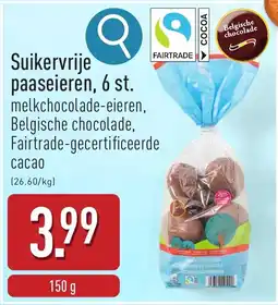 ALDI Suikervrije paaseieren, 6 st. aanbieding