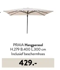 Casa PRAIA Hangparasol H.279 B.400 L.300 cm Inclusief beschermhoes aanbieding