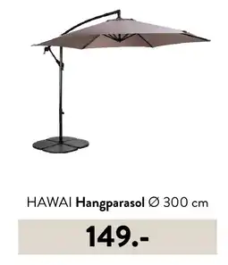 Casa HAWAI Hangparasol Ø 300 cm aanbieding