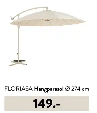 Casa FLORIASA Hangparasol Ø 274 cm aanbieding