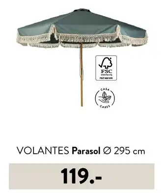 Casa VOLANTES Parasol Ø 295 cm aanbieding