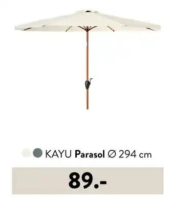 Casa KAYU Parasol Ø 294 cm aanbieding