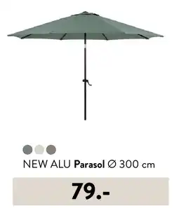 Casa NEW ALU Parasol Ø 300 cm aanbieding