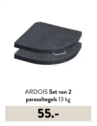 Casa ARDOIS Set van 2 parasoltegels 13 kg aanbieding