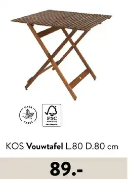 Casa KOS Vouwtafel L.80 D.80 cm aanbieding