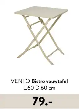 Casa Bistro vouwtafel L.60 D.60 cm aanbieding