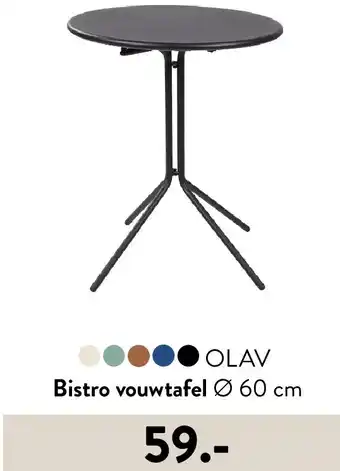 Casa OLAV Bistro vouwtafel Ø 60 cm aanbieding