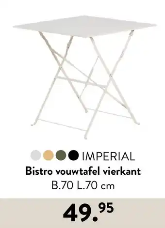 Casa IMPERIAL Bistro vouwtafel vierkant aanbieding