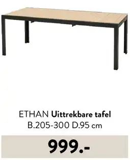 Casa ETHAN Uittrekbare tafel B.205-300 D.95 cm aanbieding