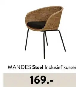 Casa MANDES Stoel Inclusief kussen aanbieding