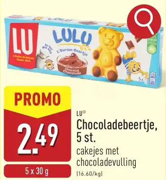 ALDI LU Chocoladebeertje aanbieding