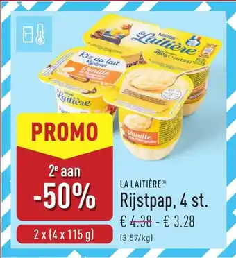 ALDI La Laitière Rijstpap aanbieding