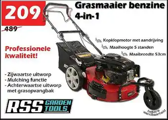 iTEK Grasmaaier Benzine 4-in-1 aanbieding