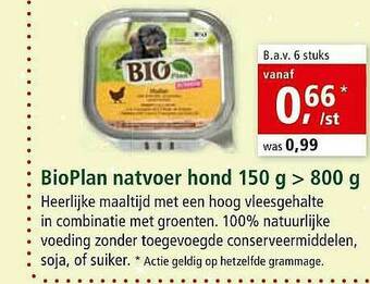 Maxi Zoo Bioplan Natvoer Hond aanbieding