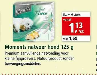 Maxi Zoo Moments Natvoer Hond aanbieding