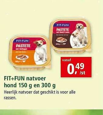 Maxi Zoo Fit+fun Natvoer Hond aanbieding