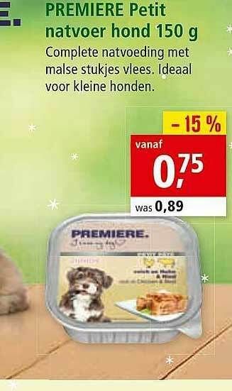 Maxi Zoo Premiere Petit Natvoer Hond aanbieding