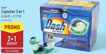 ALDI Dash capsules 3 en 1 aanbieding