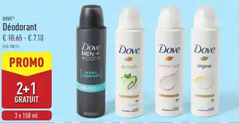 ALDI Dove déodorant aanbieding