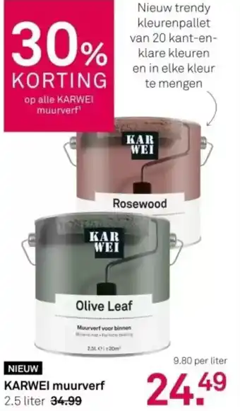 Karwei Karwei muurverf aanbieding