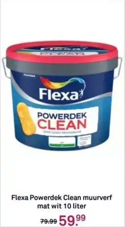 Karwei Flexa powerdek clean muurverf mat wit aanbieding