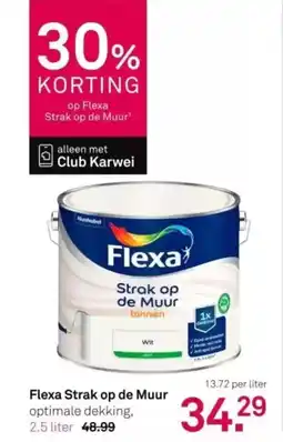 Karwei Flexa strak op de muur aanbieding