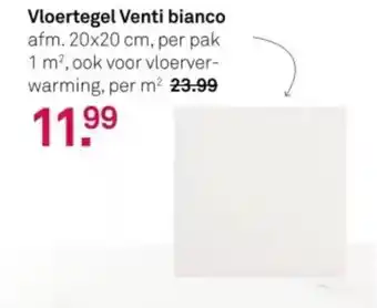 Karwei Vloertegel venti bianco aanbieding