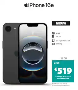 Base iPhone 16e aanbieding