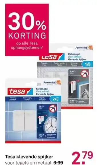 Karwei Tesa klevende spijker aanbieding